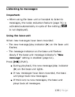 Предварительный просмотр 139 страницы Panasonic KX-TGM420 Operating Instructions Manual