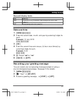 Предварительный просмотр 21 страницы Panasonic KX-TGM422AZ Operating Instructions Manual