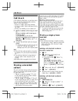 Предварительный просмотр 34 страницы Panasonic KX-TGM422AZ Operating Instructions Manual