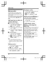 Предварительный просмотр 38 страницы Panasonic KX-TGM422AZ Operating Instructions Manual