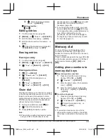 Предварительный просмотр 49 страницы Panasonic KX-TGM430 Operating Instructions Manual