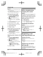 Preview for 50 page of Panasonic KX-TGM450 Operating Instructions Manual