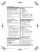 Preview for 54 page of Panasonic KX-TGM450 Operating Instructions Manual