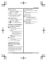 Preview for 51 page of Panasonic KX-TGM460 Operating Instructions Manual