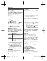 Предварительный просмотр 38 страницы Panasonic KX-TGM470C Operating Instructions Manual