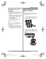 Предварительный просмотр 61 страницы Panasonic KX-TGM470C Operating Instructions Manual