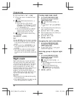 Предварительный просмотр 46 страницы Panasonic KX-TGMA44AZ Operating Instructions Manual