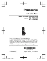 Panasonic KX-TGMA45 Installation Manual preview