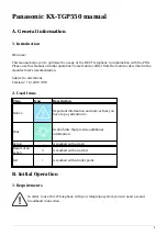 Panasonic KX-TGP550 Manual preview