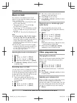 Предварительный просмотр 22 страницы Panasonic KX-TGW420 Operating Instructions Manual