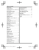 Preview for 2 page of Panasonic KX-TGWA41 Operating Instructions Manual