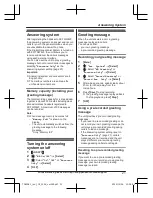 Preview for 21 page of Panasonic KX-TGWA41 Operating Instructions Manual