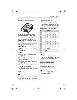 Предварительный просмотр 23 страницы Panasonic KX-TH111C Operating Instructions Manual