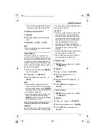 Предварительный просмотр 25 страницы Panasonic KX-TH111C Operating Instructions Manual