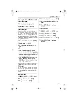 Предварительный просмотр 27 страницы Panasonic KX-TH111C Operating Instructions Manual