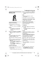 Preview for 21 page of Panasonic KX-TH112 - Cordless Phone - Operation Operating Instructions Manual