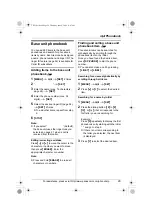 Preview for 29 page of Panasonic KX-TH112 - Cordless Phone - Operation Operating Instructions Manual