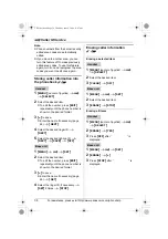 Preview for 34 page of Panasonic KX-TH112 - Cordless Phone - Operation Operating Instructions Manual