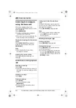 Preview for 52 page of Panasonic KX-TH112 - Cordless Phone - Operation Operating Instructions Manual