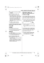 Preview for 67 page of Panasonic KX-TH112 - Cordless Phone - Operation Operating Instructions Manual