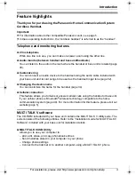 Preview for 3 page of Panasonic KX-THA11 - MULTI TALK V Digital Cordless... Operating Instructions Manual