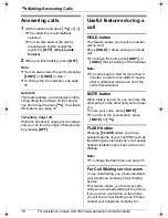 Preview for 18 page of Panasonic KX-THA11 - MULTI TALK V Digital Cordless... Operating Instructions Manual