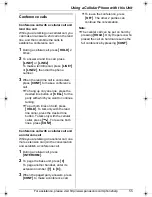 Preview for 55 page of Panasonic KX-THA12 Operating Instructions Manual