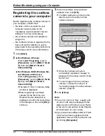 Preview for 22 page of Panasonic KX-THA13 - Telephone Wireless Monitoring Camera Operating Instructions Manual