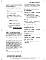 Preview for 27 page of Panasonic KX-THA16 - Cordless Video Camera Station Operating Instructions Manual