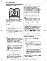 Preview for 28 page of Panasonic KX-THA16 - Cordless Video Camera Station Operating Instructions Manual