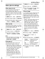 Preview for 31 page of Panasonic KX-THA16 - Cordless Video Camera Station Operating Instructions Manual