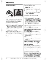 Preview for 36 page of Panasonic KX-THA16 - Cordless Video Camera Station Operating Instructions Manual