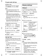 Preview for 44 page of Panasonic KX-THA16 - Cordless Video Camera Station Operating Instructions Manual