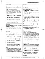 Preview for 49 page of Panasonic KX-THA16 - Cordless Video Camera Station Operating Instructions Manual