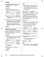 Preview for 58 page of Panasonic KX-THA16 - Cordless Video Camera Station Operating Instructions Manual