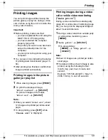 Preview for 59 page of Panasonic KX-THA16 - Cordless Video Camera Station Operating Instructions Manual