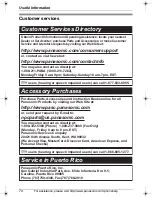 Preview for 74 page of Panasonic KX-THA16 - Cordless Video Camera Station Operating Instructions Manual