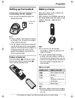 Предварительный просмотр 9 страницы Panasonic KX-THA17 Operating Instructions Manual