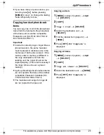 Предварительный просмотр 23 страницы Panasonic KX-THA17 Operating Instructions Manual