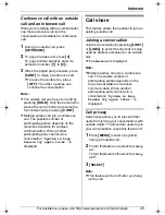 Предварительный просмотр 29 страницы Panasonic KX-THA17 Operating Instructions Manual