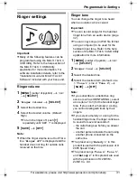 Предварительный просмотр 31 страницы Panasonic KX-THA17 Operating Instructions Manual