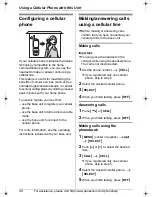 Предварительный просмотр 40 страницы Panasonic KX-THA17 Operating Instructions Manual