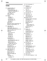 Предварительный просмотр 62 страницы Panasonic KX-THA17 Operating Instructions Manual