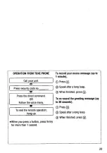 Preview for 33 page of Panasonic KX-TM80W Operating Instructions Manual