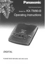 Panasonic KX-TM90B Operating Instructions Manual предпросмотр