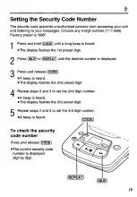 Предварительный просмотр 19 страницы Panasonic KX-TM90B Operating Instructions Manual