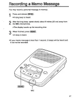 Предварительный просмотр 17 страницы Panasonic KX-TM90B User Manual