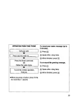 Предварительный просмотр 33 страницы Panasonic KX-TM90B User Manual