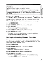 Preview for 25 page of Panasonic KX-TMC98B User Manual