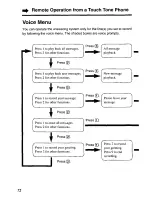 Preview for 72 page of Panasonic KX-TMC98B User Manual